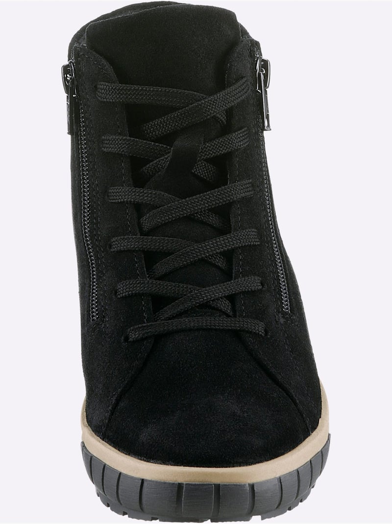 Bottines Largeur Pied Fort - Taille Standard - Witt Noir - Kiabi