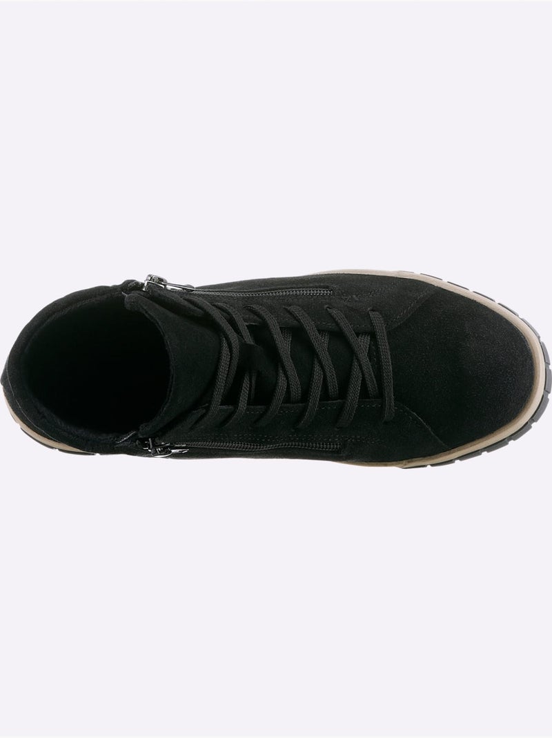 Bottines Largeur Pied Fort - Taille Standard - Witt Noir - Kiabi