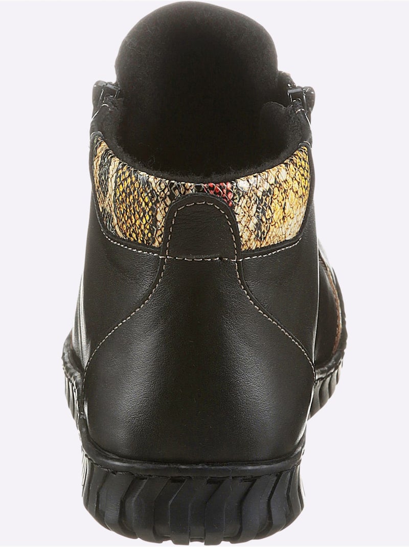 Bottines Largeur Pied Normal - Taille Standard - Witt Noir - Kiabi