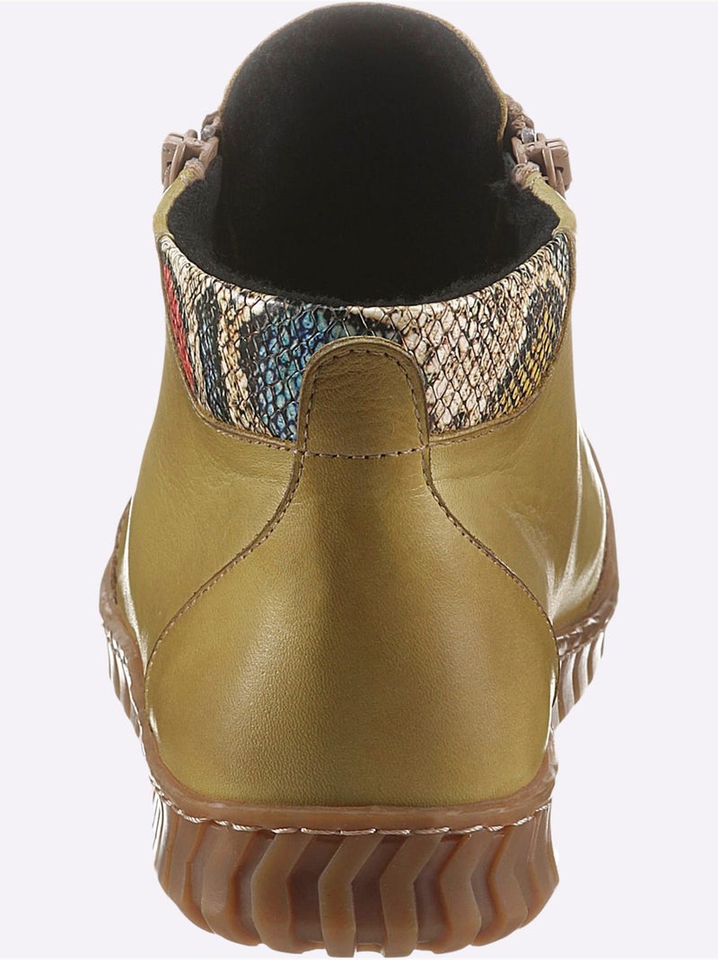 Bottines Largeur Pied Normal - Taille Standard - Witt Vert olive - Kiabi