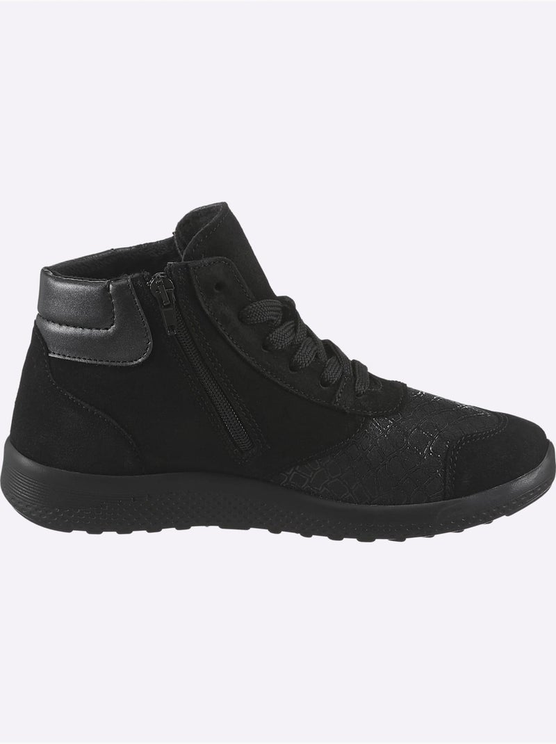 Bottines largeur pied très fort - taille standard - witt Noir - Kiabi