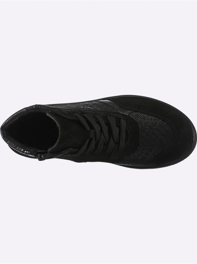 Bottines largeur pied très fort - taille standard - witt Noir - Kiabi
