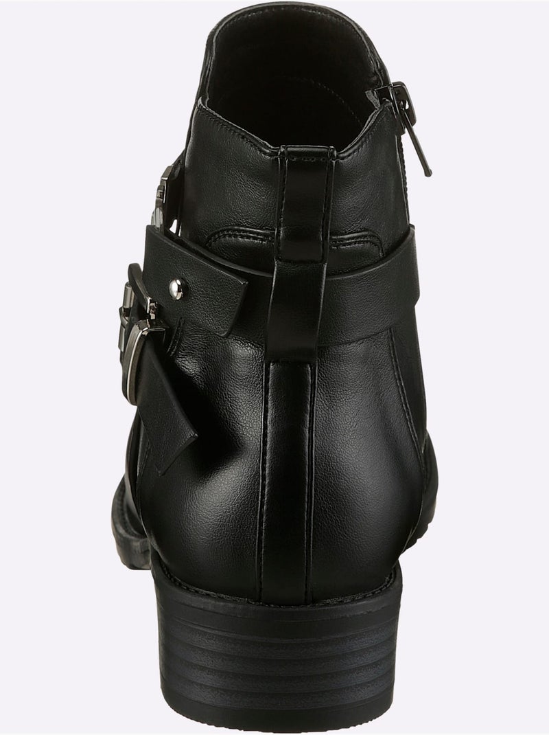 Bottines Matière Synthétique - Taille Standard - Helline Noir - Kiabi