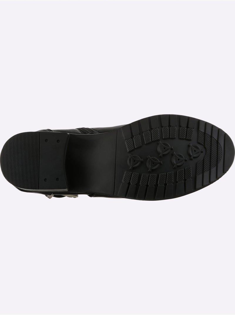 Bottines Matière Synthétique - Taille Standard - Helline Noir - Kiabi