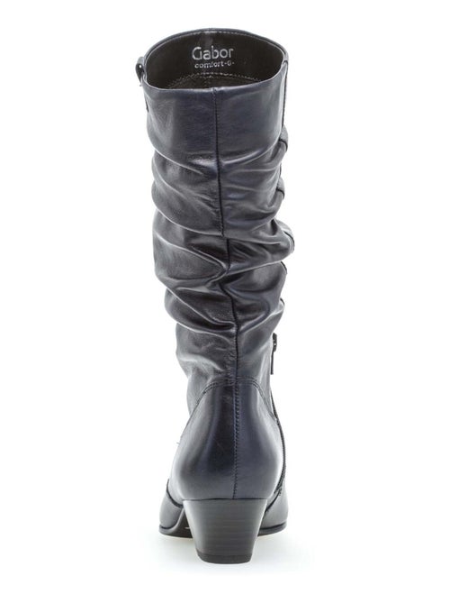 Bottines Mid  en cuir - Kiabi