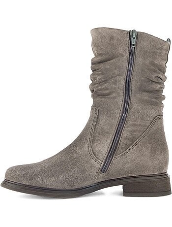 Bottines mid en cuir