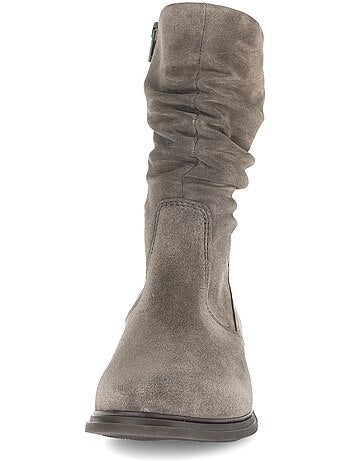 Bottines mid en cuir