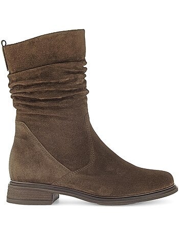 Bottines mid en cuir
