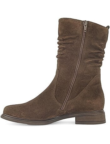 Bottines mid en cuir
