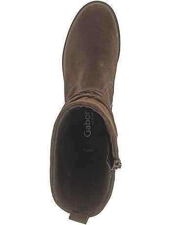 Bottines mid en cuir
