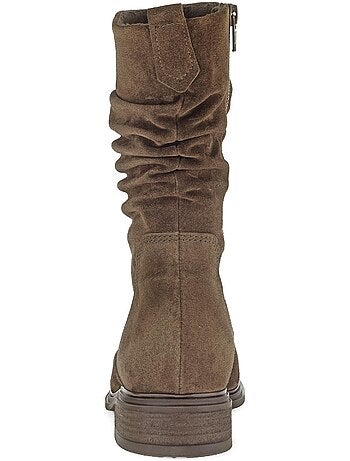 Bottines mid en cuir