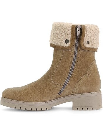 Bottines mid en cuir