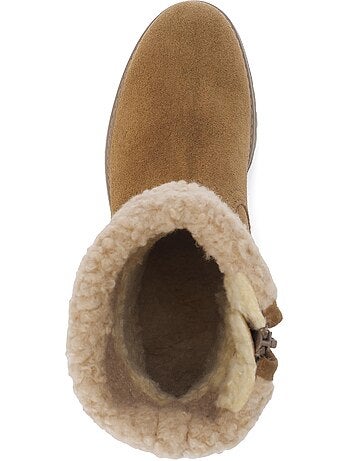 Bottines mid en cuir