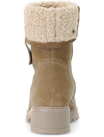 Bottines mid en cuir