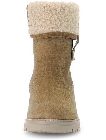 Bottines mid en cuir