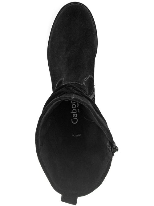 Bottines mid  en cuir - Kiabi