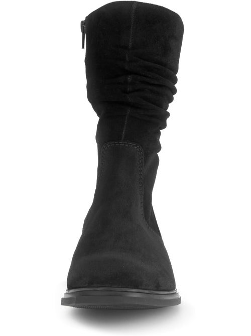 Bottines mid  en cuir - Kiabi