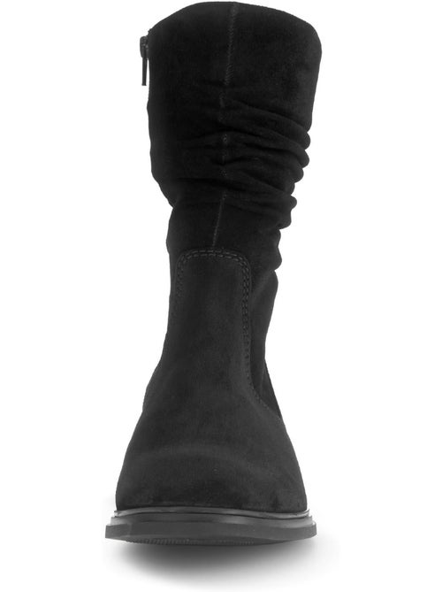 Bottines mid  en cuir - Kiabi
