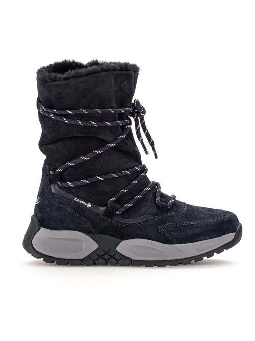 Bottines mid  en velours - Kiabi
