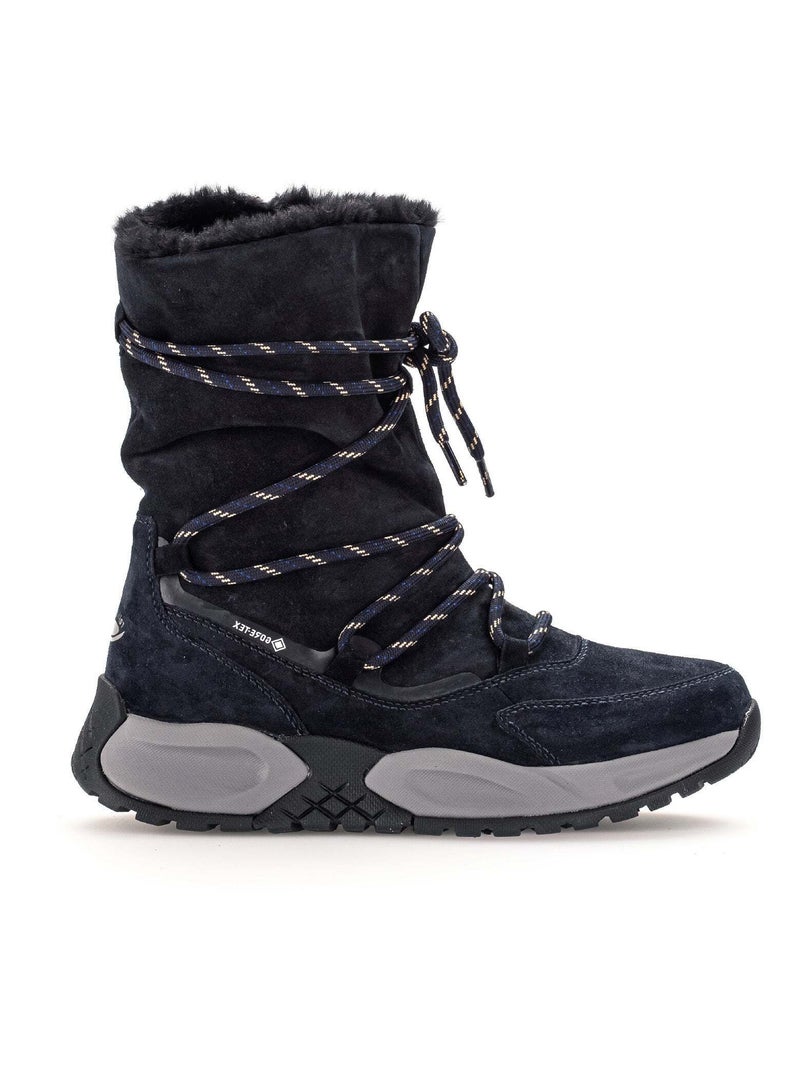 Bottines mid  en velours Gabor Bleu marine - Kiabi