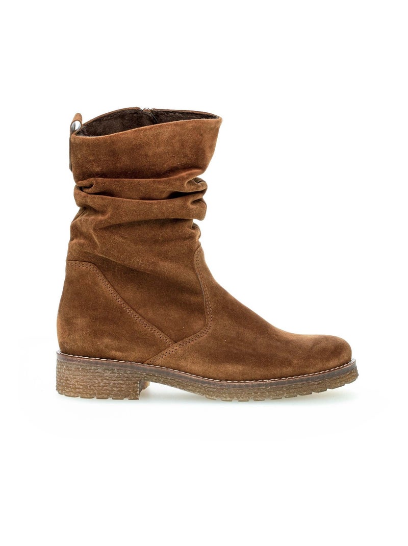 Bottines Mid  en velours Gabor Marron - Kiabi