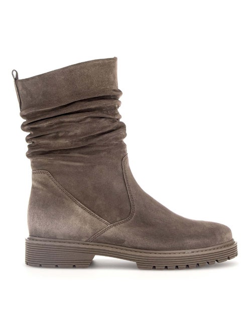 Bottines Mid  en velours - Kiabi