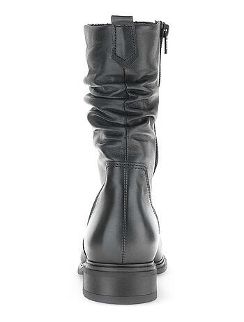 Bottines Mids en cuir lisse