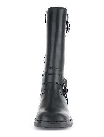 Bottines Mids en cuir lisse
