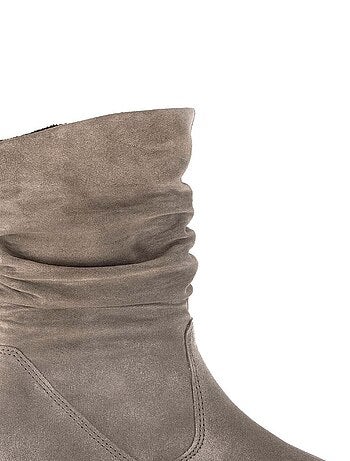 Bottines Mids en cuir velours