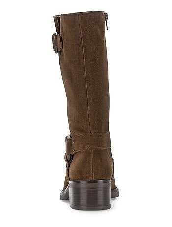 Bottines Mids en cuir velours