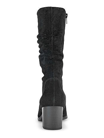 Bottines Mids en cuir velours