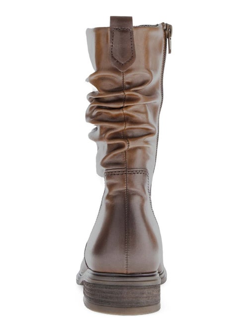 Bottines Mids s en cuir lisse Gabor - Kiabi