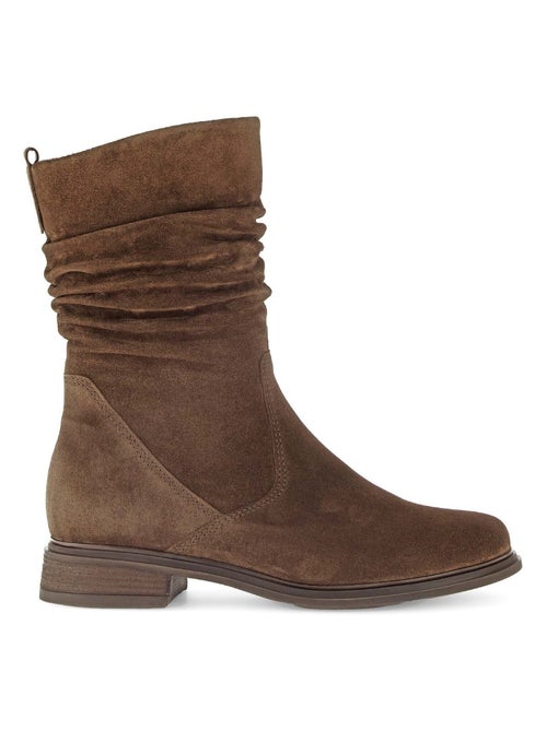 Bottines Mids s en cuir velours Gabor - Kiabi