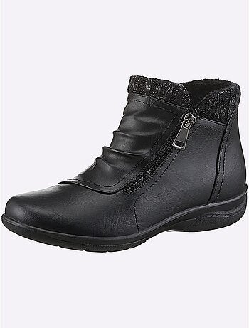 Bottines modernes à glissière avec doublure textile et semelle polyuréthane - taille standard - witt