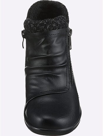 Bottines modernes à glissière avec doublure textile et semelle polyuréthane - taille standard - witt