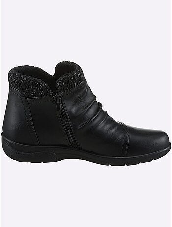 Bottines modernes à glissière avec doublure textile et semelle polyuréthane - taille standard - witt