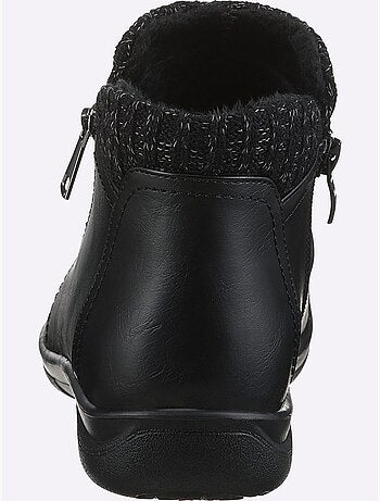 Bottines modernes à glissière avec doublure textile et semelle polyuréthane - taille standard - witt