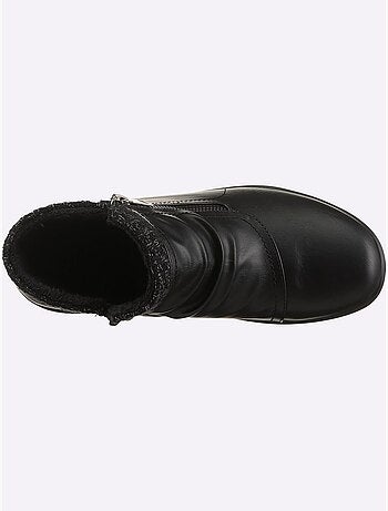 Bottines modernes à glissière avec doublure textile et semelle polyuréthane - taille standard - witt
