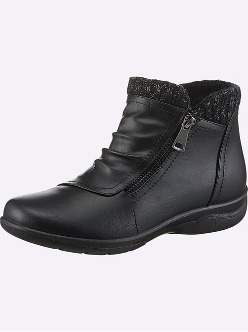 Bottines modernes à glissière avec doublure textile et semelle polyuréthane - taille standard - witt - Kiabi