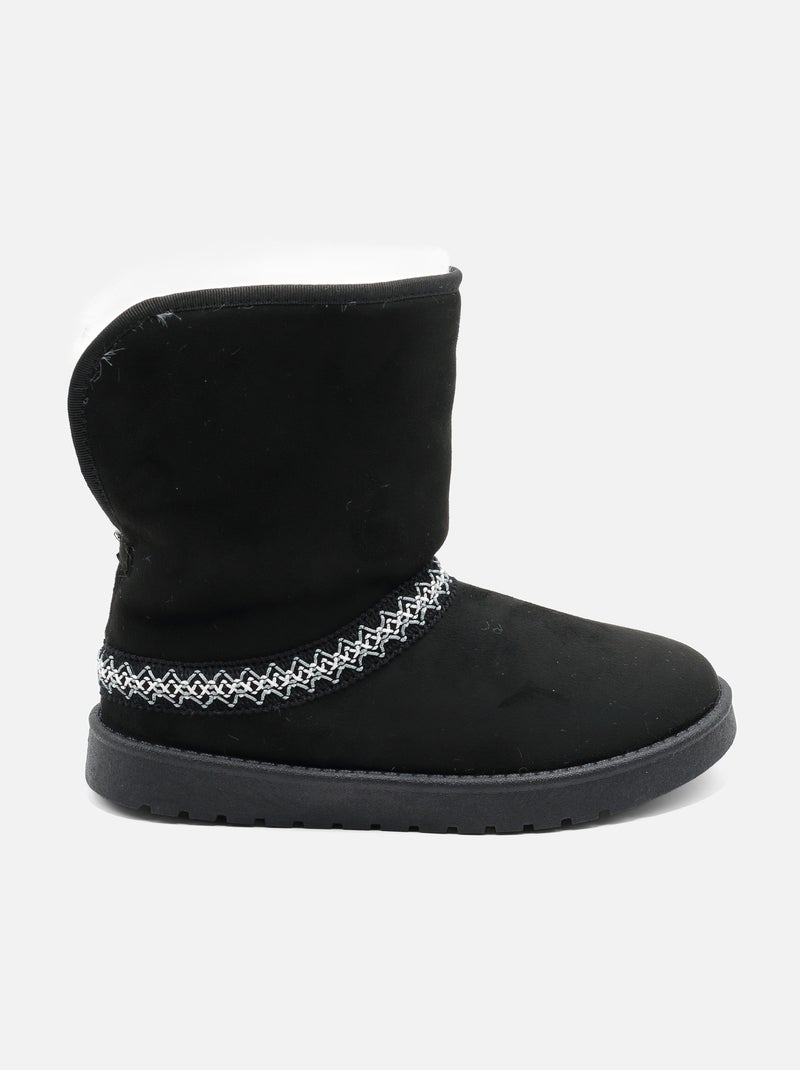 Bottines montantes - C M Noir - Kiabi