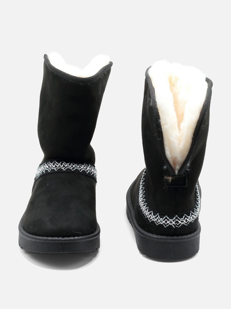 Bottines montantes - C M Noir - Kiabi