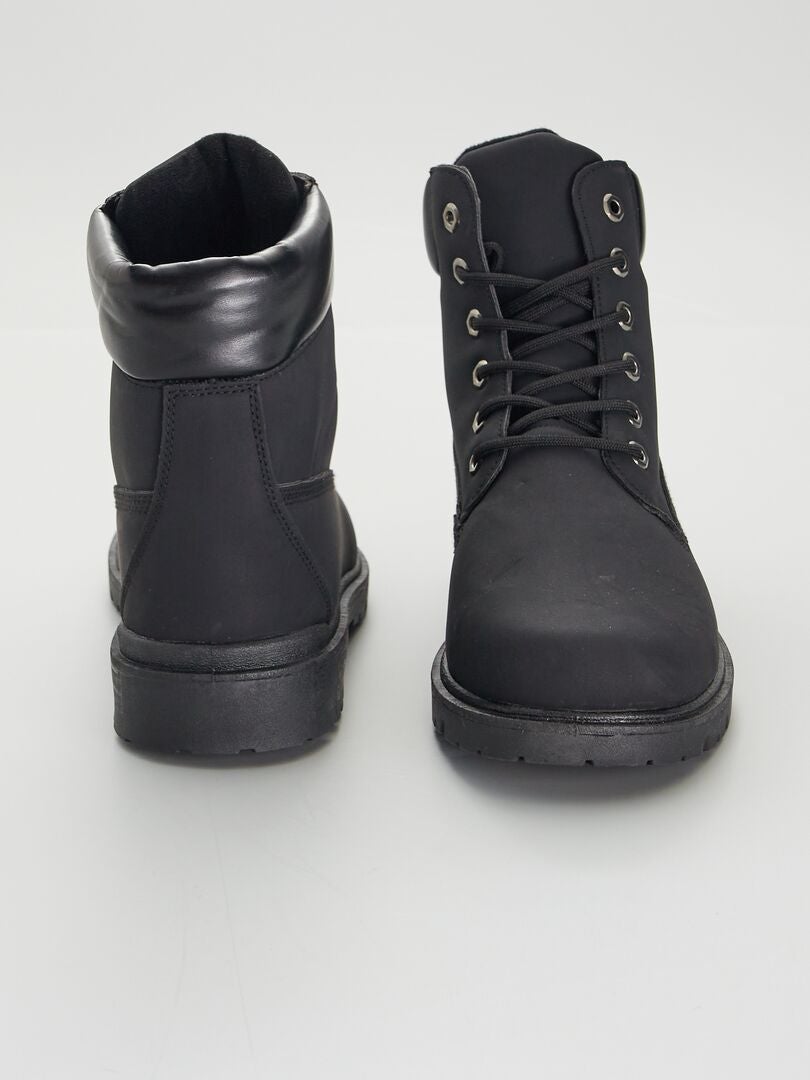 Bottines Montantes Boots Snowmont Noires Neuves Avec étiquettes - Taille 37 Lacets