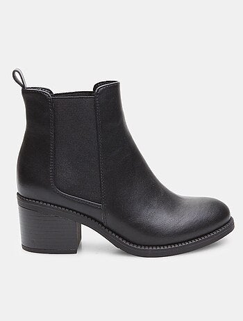 Bottines montantes avec large talon midi BATA