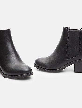 Bottines montantes avec large talon midi BATA