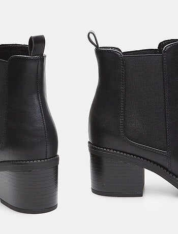 Bottines montantes avec large talon midi BATA