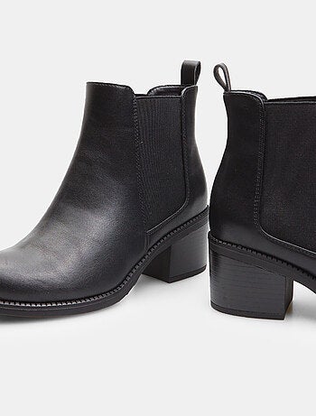 Bottines montantes avec large talon midi BATA