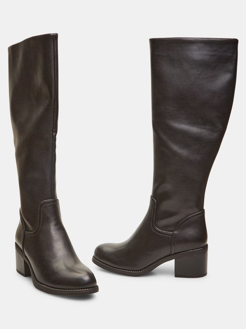 Bottines montantes avec talon midi BATA - Kiabi