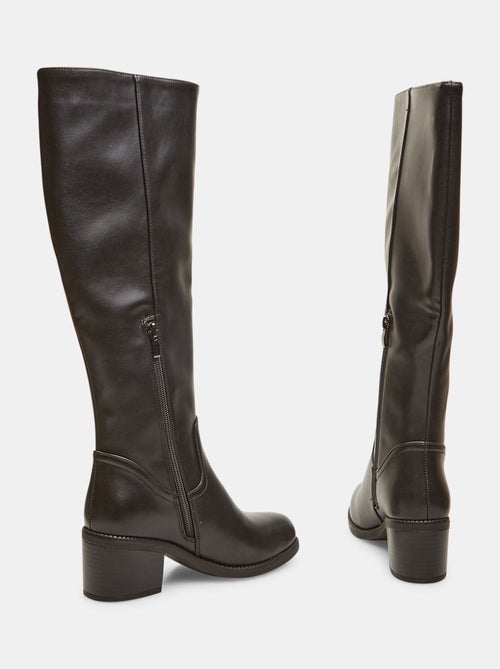 Bottines montantes avec talon midi BATA - Kiabi