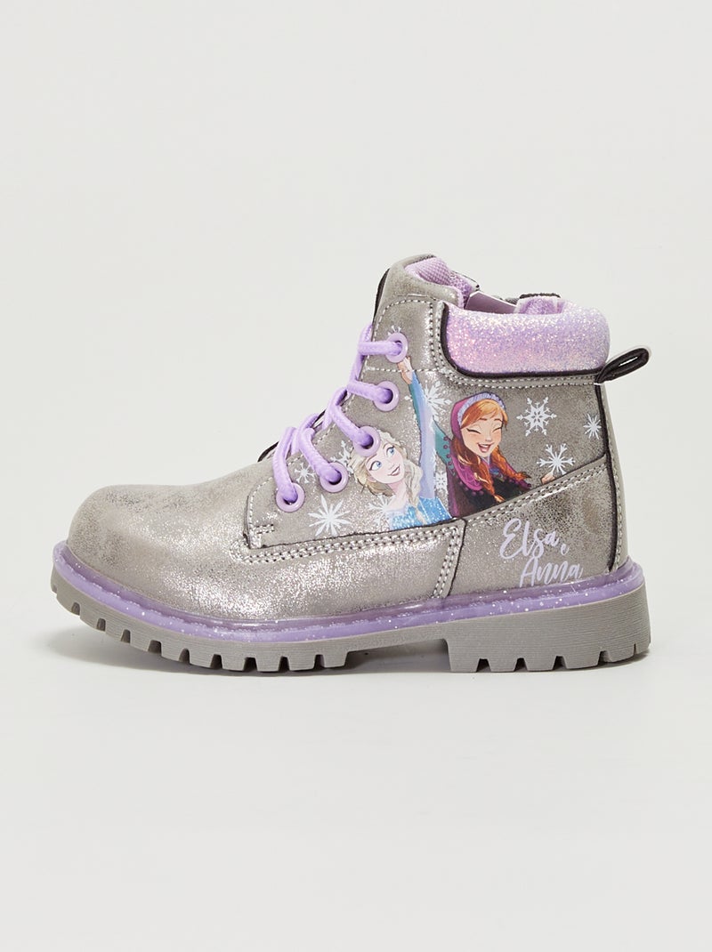 Bottines montantes 'Reine des neiges' 'Disney' gris - Kiabi