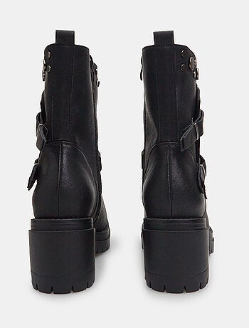 Bottines motardes avec talons BATA